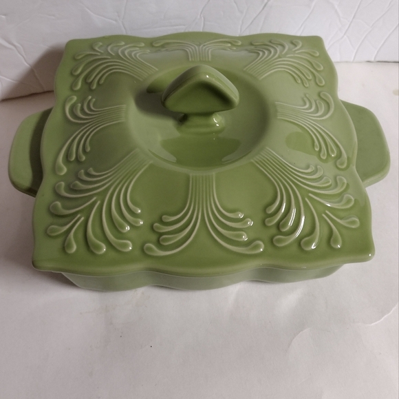 Chantal Casserole Bakeware Dish W/lid Green Freezer/Microwave/Oven Safe 1 qt - Picture 7 of 7